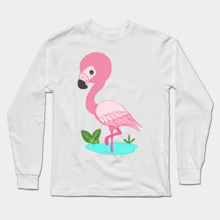 Cute flamingo Long Sleeve T-Shirt